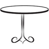 round-table-simple-lines-illustration-55232688